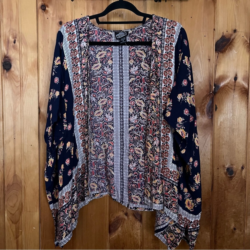 Angie Multicolor Floral Kimono